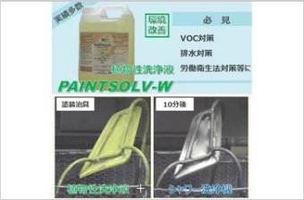 植物性高溶解型洗浄液　PAINTSOLV-W（ペイントソルブ－W）